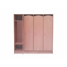 Шкаф детский 4-х секционный для одежды «ДЕТСТВО» ЛДСП БУК