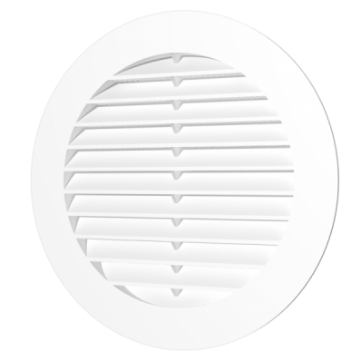 15РКС, Решетка вентиляционная круглая с пластиковой сеткой D200 с фланцем D150