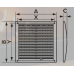 1515РРП, Решетка вентиляционная с регулируемым живым сечением, разъемная 150х150