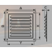 1515МЭ, Решетка вентиляционная металлическая с покрытием полимерной эмалью, с сеткой 150х150