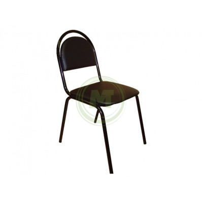 Офисный стул СМ 8 V4 (к/з черный, каркас черный)