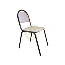Офисный стул СМ 8 V5 (к/з белый мрамор, каркас черный)